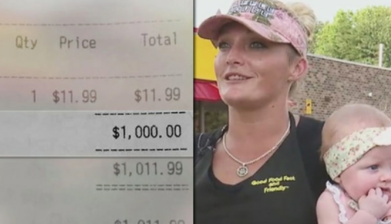 Country music star leaves $1,000 tip for Waffle House waitress