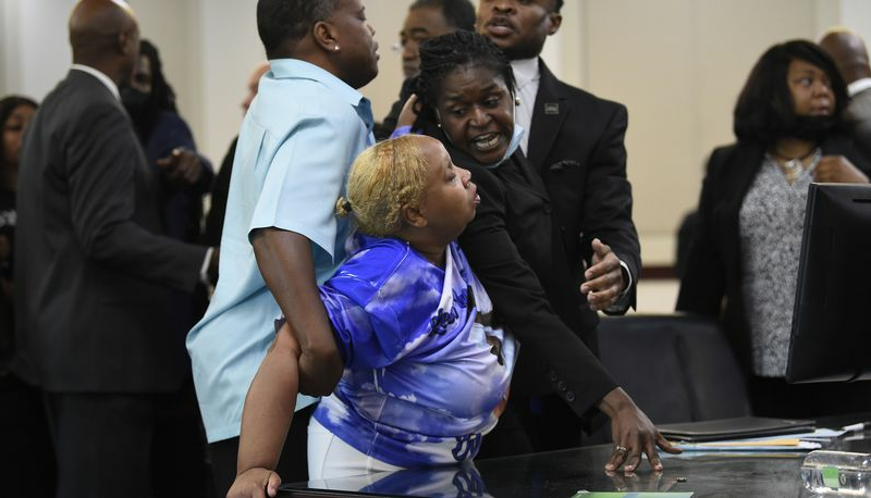 Courtroom erupts in chaos after ex-officer gets plea deal in 2018 death