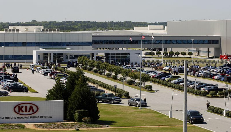 Kia again halted Georgia vehicle production, blaming chip shortage