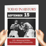 This Day in History September 15, 1978 Muhammad Ali Won World Heavyweight Championship