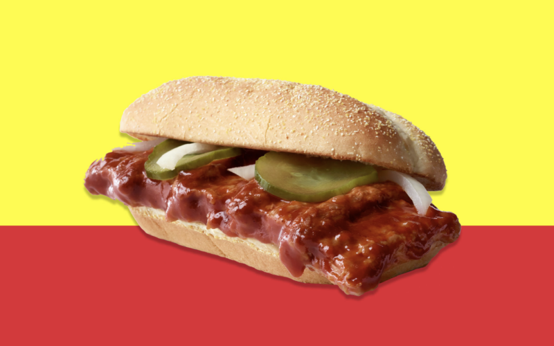 The McRib Is Returning to Celebrate Its 40th Birthday