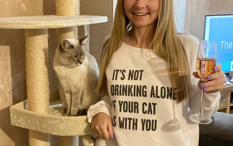 Expressions: It’s Not Drinking Alone If Your Cat Is With You