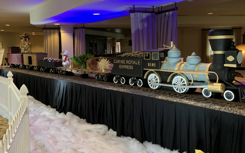 This 32-foot-long Train on Display in a Florida Hotel Is Completely Made of Chocolate
