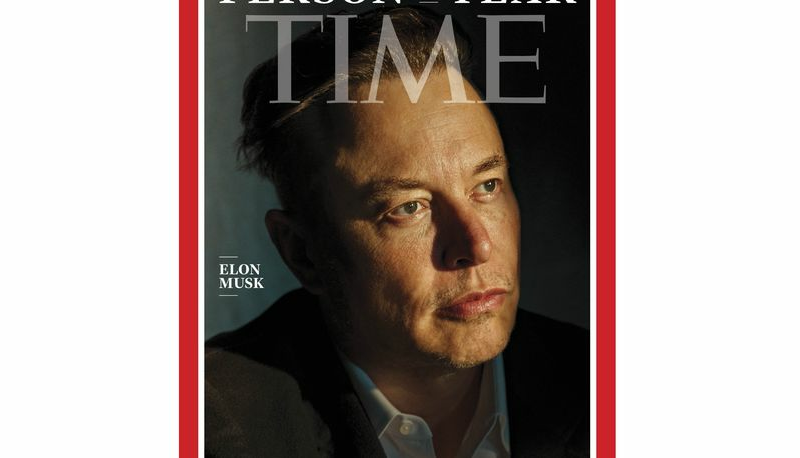 Time magazine’s “Person of the Year” is Elon Musk