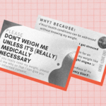 ‘Don’t weigh me’ cards now available to take to doctors