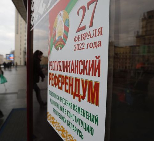 Belarus holds constitutional vote as crisis in Ukraine rages