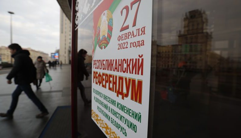 Belarus holds constitutional vote as crisis in Ukraine rages