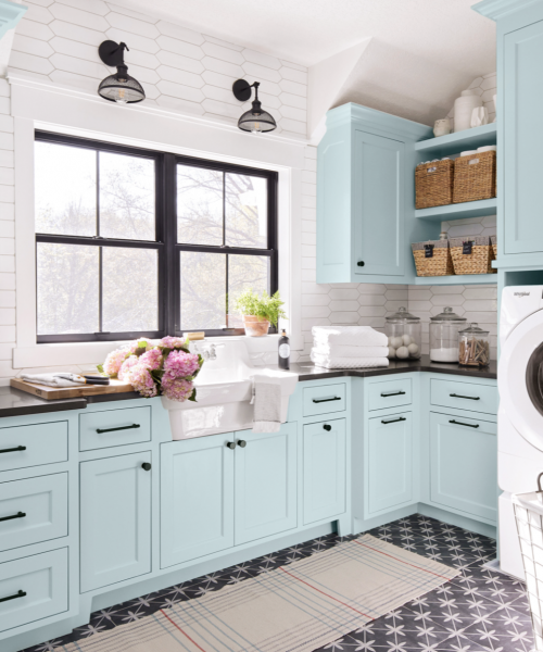 Tour This Sunny, Storage-Packed Laundry Room Makeover